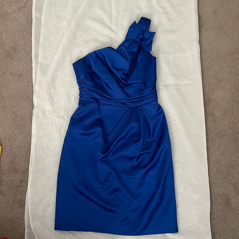 One shoulder above the knee dress